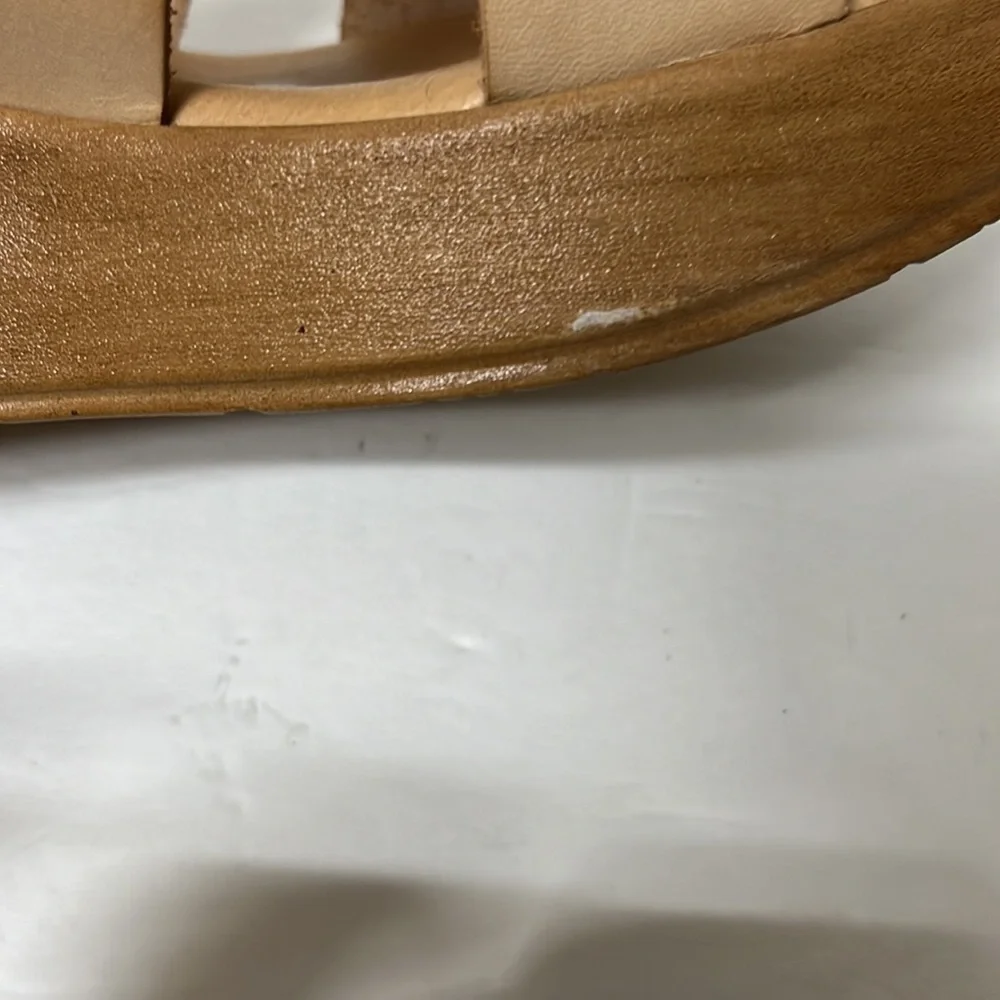 MUSSE & Cloud Men's Platform Wedge Ankle Strap Sandal. Size 11